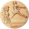 1" Stamped Medallion Insert (Cheerleader)